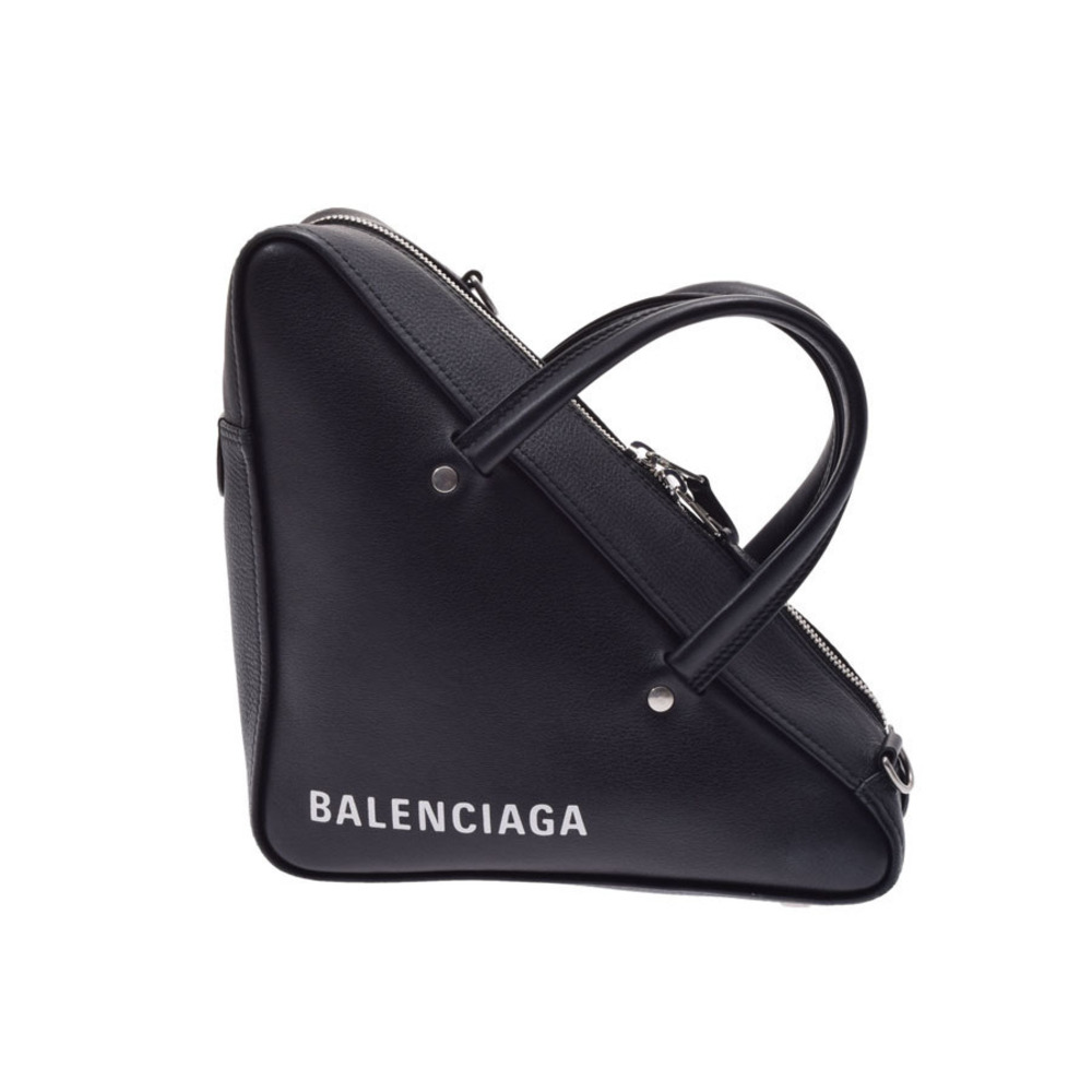 Balenciaga Triangle Duffle Bag Black Calfskin